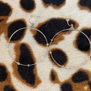 SILPADA Sterling silver & crystal hoop earrings